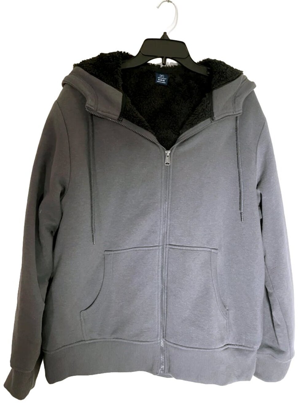George Gray Faux Sherpa-Lined Zip Hoodie XL